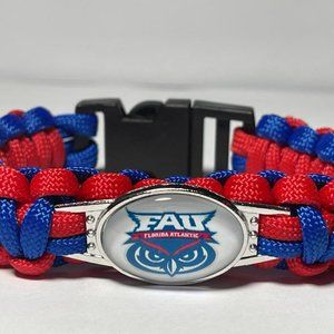 FLORIDA ATLANTIC OWLS NCAA Braided Paracord NEW!!